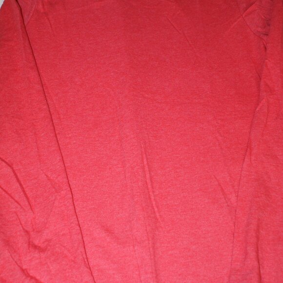 Red Long Sleeve Shirt by Time and Tru Size M Cotton and Polyester - Picture 6 of 8